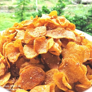 重庆巫溪香脆麻辣土豆片小吃薯片油炸洋芋片小零食下酒菜250克
