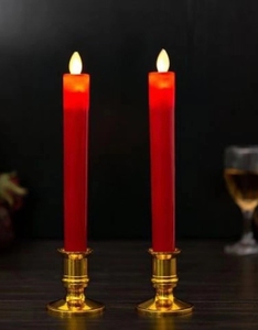 电子LED真蜡烛灯神台家用新款真火焰灯供佛乔迁结婚新年无烟