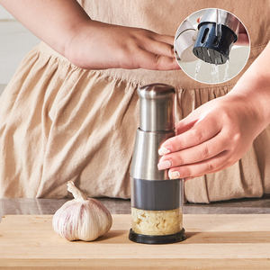 新款拍拍刀304不锈钢搅蒜泥切蒜切菜神器捣蒜机多功能手动压蒜器
