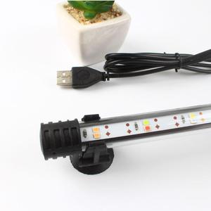 5V鱼缸灯USB潜水灯LED装饰水草超亮照明灯防水灯双排水族箱增艳