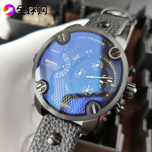 diesel迪赛手表男时尚潮流大表盘炫彩偏光男表皮带石英腕表dz7257