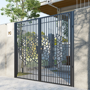 中式单双开别墅门入户铁门庭院大门农村户外防盗门花园院子门定制