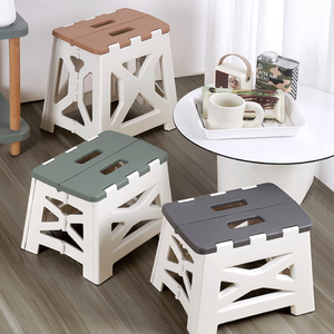 折叠凳塑料家用椅子小板凳简约便携户外椅轻便易收纳浴室凳省空间