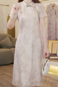 新中式国风连衣裙2024新款女夏季年轻日常高端贵夫人品牌改良旗袍