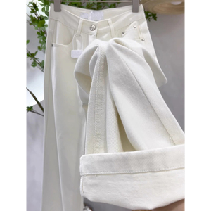 白色裤子女新款爆款夏季大码天丝牛仔裤宽松美式高街冰丝薄款长裤