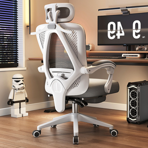 黑白调官方旗舰店人体工学椅子电脑椅家用舒适久坐电竞椅可躺办公