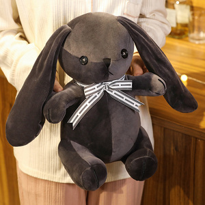 可爱穹妹小兔子公仔毛绒玩具黑色兔年娃娃金兔玩偶睡觉抱生日礼物