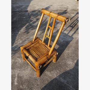 竹椅子靠背椅竹围炉煮茶农家老式复古手工竹家具儿童竹椅凳子包邮
