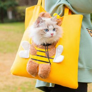 Soft Pet Carriers Bees Design Portable Breathable Bag Cat Do