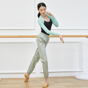 芭蕾舞热身裤练功裤子薄软成人舞蹈服女形体服发汗裤2024