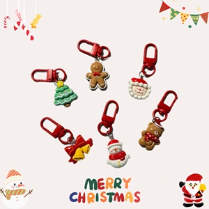 圣诞节礼物卡通可爱圣诞饰品圣诞树钥匙扣挂件包挂饰创意礼品批发