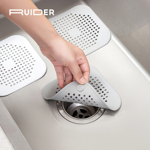 简约卫生间硅胶地漏盖厨房易清洗过滤神器排水管排水口防堵过滤网
