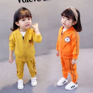 巴拉bala宝宝运动套装女1一3岁全棉女童春秋季潮女生儿童两件时尚