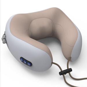 代发U型按摩枕多功能电动揉捏护颈枕智能震动礼品充电颈椎按摩仪