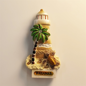 巴哈马创意海洋风椰树海龟旅游纪念家居彩绘装饰磁性冰箱贴伴手礼