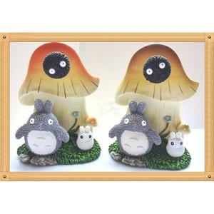 宫崎骏动漫卡通龙猫音乐盒 可爱树桩蘑菇发条八音盒 树脂玩具摆设
