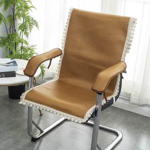 椅垫坐垫靠垫一体办公室薄款电脑连体座靠垫躺椅带扶手毛绒椅垫冬