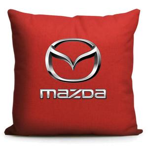 马自达4S店礼品汽车标志赠品纪念品车内装饰用腰枕靠垫靠背抱枕