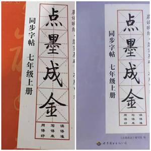 点墨成金字帖同步字帖八年级上册七年级字帖楷书字帖初中中学生字