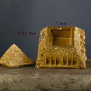 个性古埃及胡夫金字塔模型创意小摆件家居装饰工艺品首饰盒礼品物