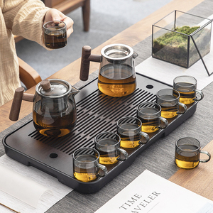 耐热玻璃茶具套装轻奢高档功夫茶具家用喝茶茶壶泡茶具整套大容量