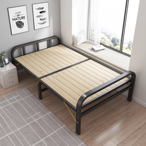 折叠床家用午休成人午睡单人床实木简易床双人1.2米加固铁架小床