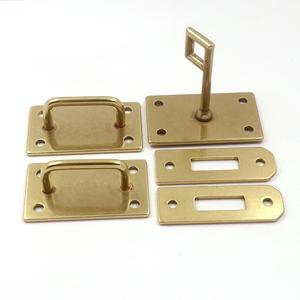 黄铜包锁手袋箱包五金配件锁扣 纯铜女包转锁 纯铜拧锁挂锁可定制