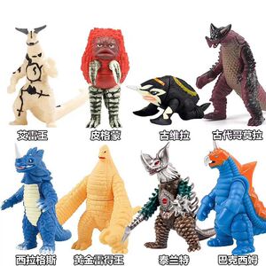 奥特曼怪兽软胶玩具雷德王哥莫拉恐龙金古桥套装大号男孩儿童卡片