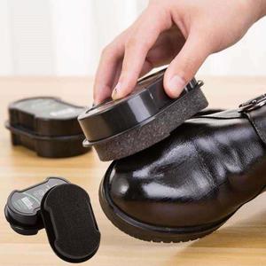 【多规格选】黑色鞋油万能通用保养增亮懒人双面海绵鞋擦无色通用