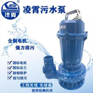 广东污水泵WQD潜水抽水泵化B粪池家农用220V工业污三相380V