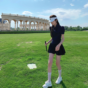 韩国高尔夫球服女士装套装夏季速干上衣运动修身短裙网红款官方