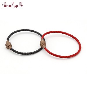 法诺图手链皮绳饰品可替换硬金转运珠生肖串珠本命年红手绳子