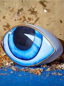 美国LOBJET同款眼睛装饰摆件lito眼球饰品托盘小众设计样板间装饰