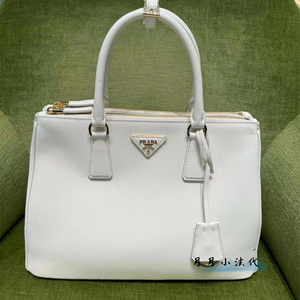 法国在途prada/普拉达女士 galleria牛皮革中号手袋单肩包