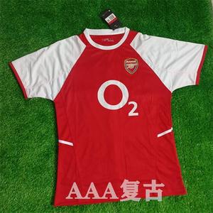 阿森纳主场球衣02/03赛季o2氧气训练服14号亨利 博格坎普足球队服