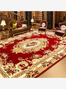 万腾 客厅地毯欧式加厚大沙发茶几毯手工雕花家用美式卧室床边毯