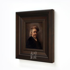 定制欧式复古简约纯实木油画框外框线条水彩装裱相框a4挂墙拼图镜