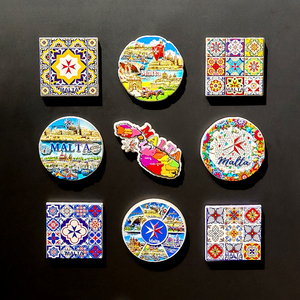 马耳他旅游纪念磁性贴冰箱贴 地标风景建筑图腾装饰品礼物工艺品