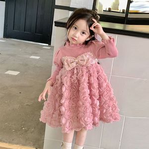 巴­拉巴­拉女韩版韩版童春装新款连衣裙女宝宝加绒洋气公主裙子女