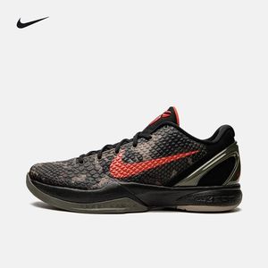 耐克Nike Kobe 6 Proto科比6代黑红低帮实战男子篮球鞋FQ3546-001