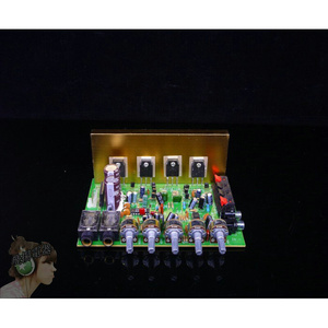 带混响芯片带卡拉yok话筒输入发烧功放板音效超劲卡拉ok大功率