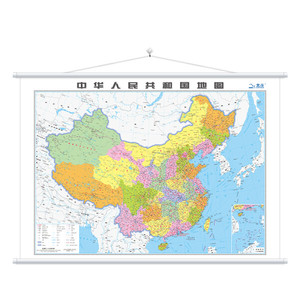 正版图书 2019年*新版中国地图挂图（1070mm*760mm专用挂图） 谭