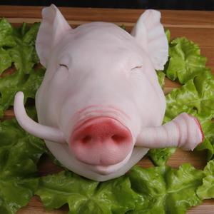仿真猪肉模型假猪头生牛羊五花肉食品样品假食物模型餐厅摆件道具