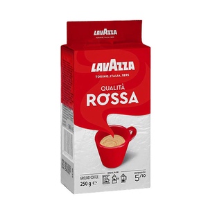 意大利进口 lavazza拉瓦萨rossa罗萨红意式浓缩咖啡粉250g