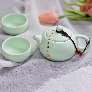 一人喝小茶壶喝茶过滤紫砂套装茶宠汝窑泡茶冰裂纹家用西施壶对嘴