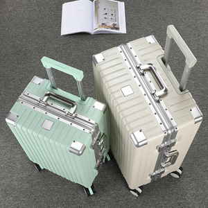 爱华仕密码行李箱女拉杆箱20寸男款PC材质学生新款结婚旅行箱男士