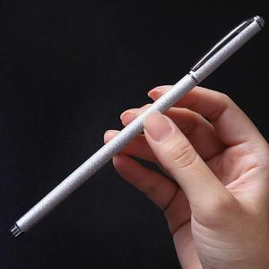 新款至尚创美金属笔0.5mm黑色中性笔水笔学生用细杆金属笔杆重