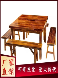 厂家直销仿古桌子小户型餐桌四方桌传统正方中式小八仙桌面馆老式