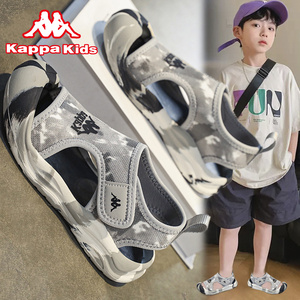 kappa卡帕男童凉鞋夏季2024新款懒人一脚蹬运动鞋儿童防滑沙滩鞋