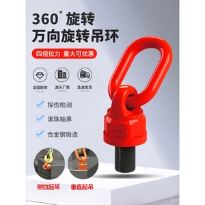 360度万向旋转吊环螺丝吊耳吊点模具鸭嘴起重高强度吊装环吊具M24